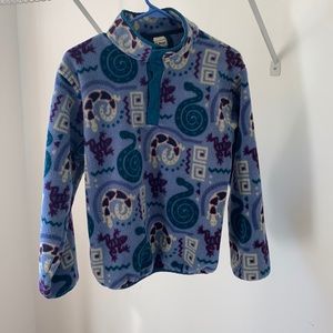 L.L. Bean Youth 3/4 snap Fleece EUC